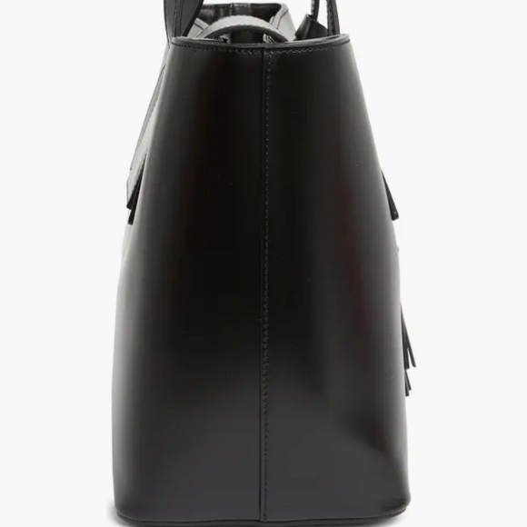 NWT Valentino By Mario Valentino Delphine Super V Leather Tote Bag Black - Picture 5 of 9